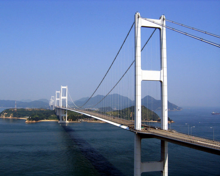 เส้นทางชิมานามิ — Kurushima Kaikyō Bridge